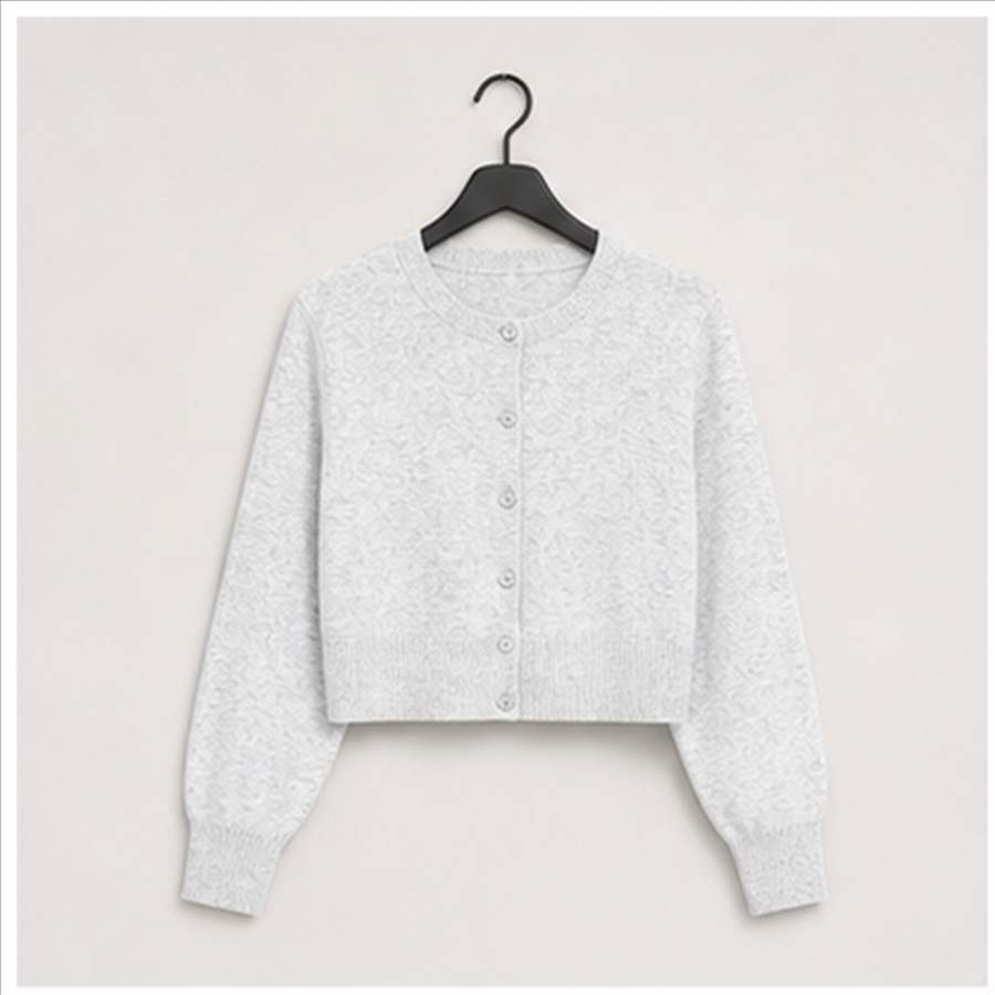 Cropped Cardigan Sweaters for Women Y2k Fall Fashion Clothes - front view
