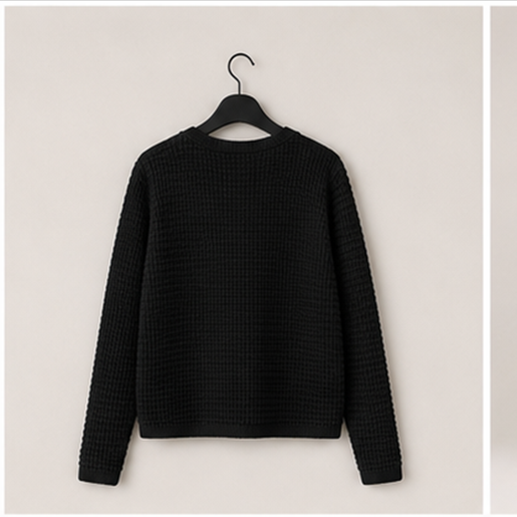Women's Knit Cardigan Sweaters Fall Fashion Long Sleeve Open Front Button Down Trendy Casual Jacket Winter Clothes - back vie